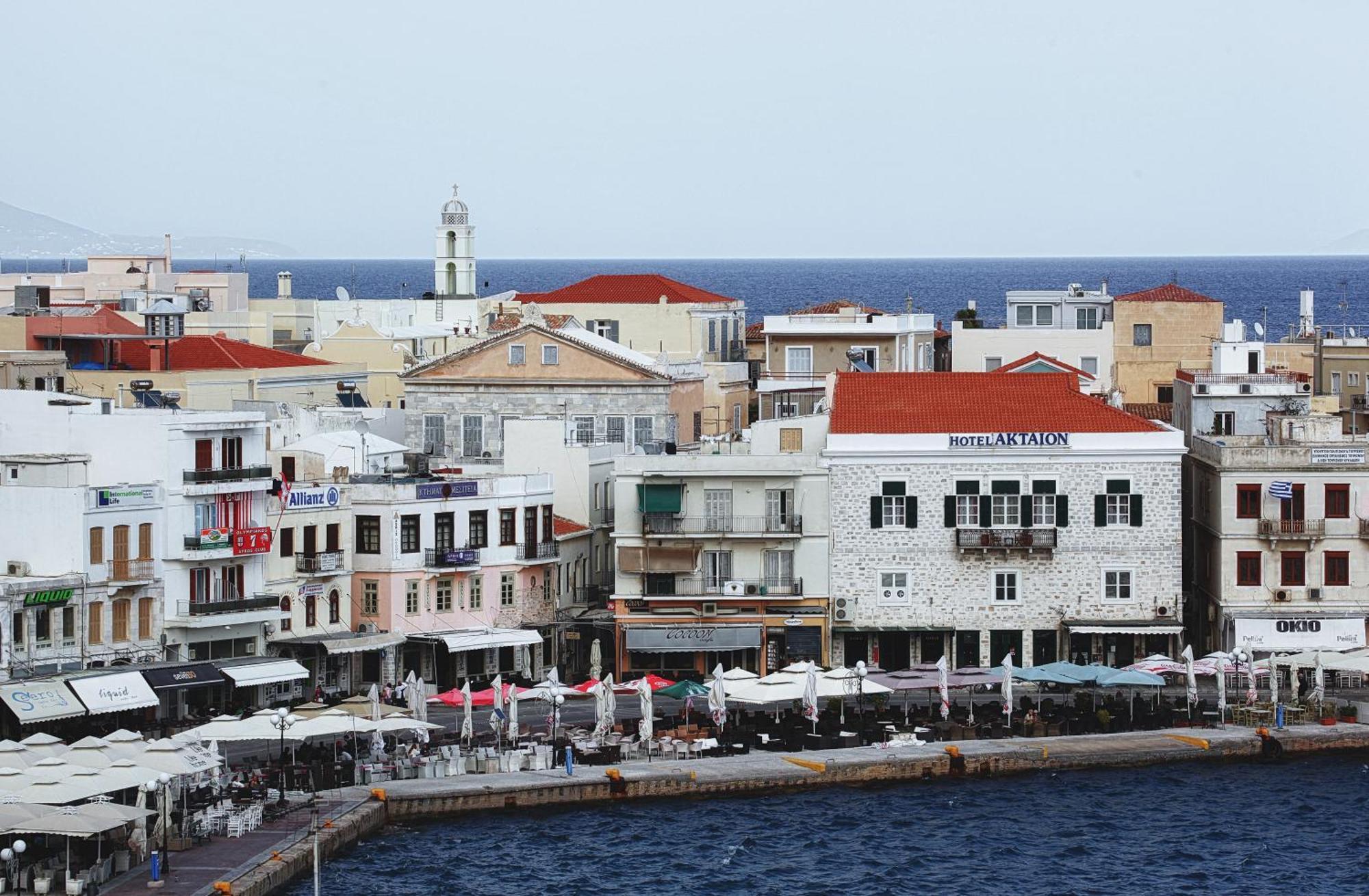 Hotel Aktaion Syros Ermoupoli Exterior foto